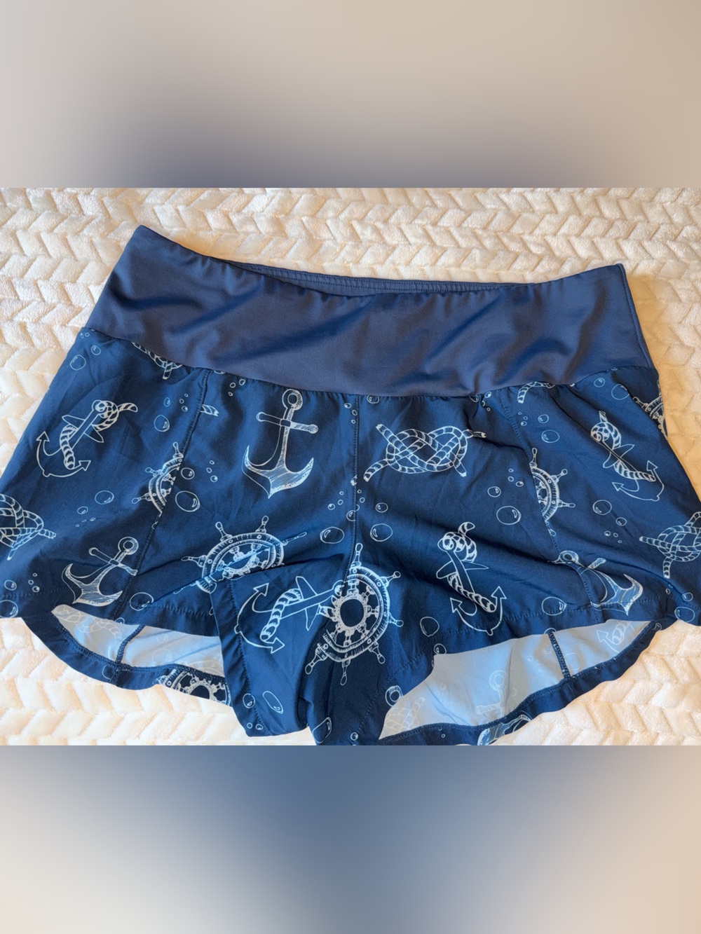 Constantly Varied Gear CVG Running Shorts Nautical Print Size Large